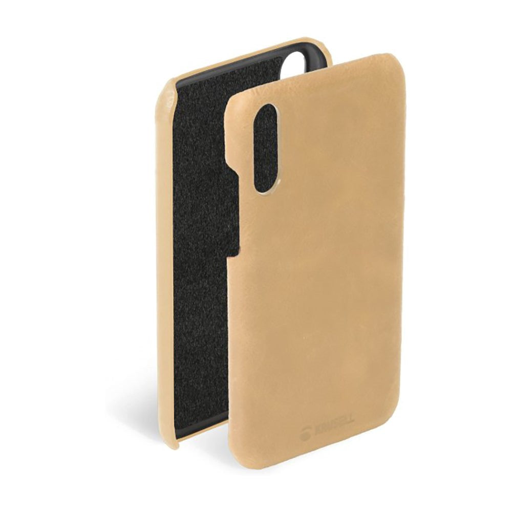 Krusell Sunne Cover Huwei P30 Læder Cover - Beige