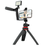 Digipower Super Star Vlogging Kit m. Stativ til Smartphone m. Mikrofon & Fjernbetjening - Sort