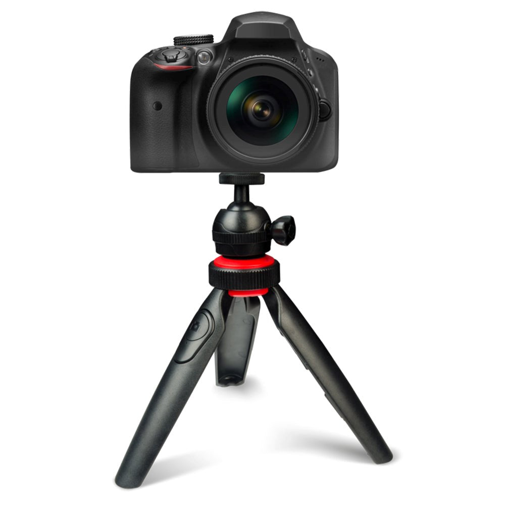 Digipower Active Mini Tripod til Smartphone / Kamera m. Trådløs Fjernbetjening - Sort