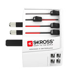 Skross Rejseadapter MUV World m. 4 x USB-A - Hvid