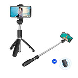 Tech-Protect L01D Selfie Stang m. Trådløs Knapudløser & Tripod - Sort