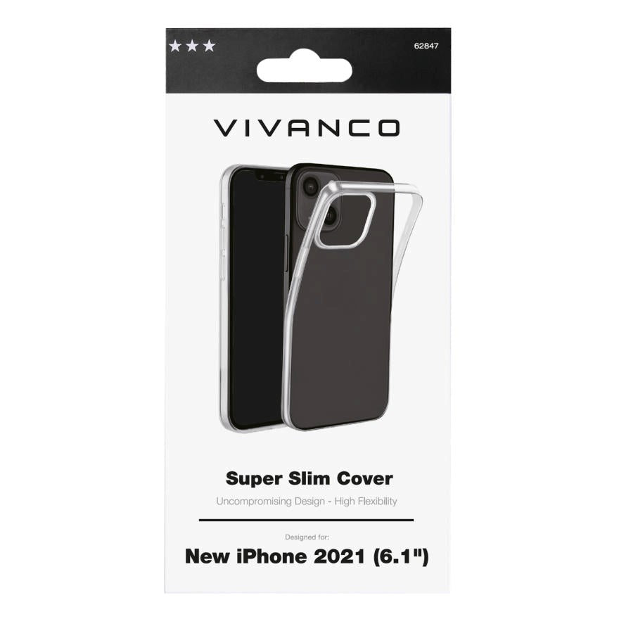 Vivanco iPhone 13 Super Slim Bagside Cover - Gennemsigtig