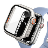 Apple Watch Tech-Protect DEFENSE360 Smartwatch Case m. Skærmbeskyttelse - 7/8 (45mm) - Titanium / Orange