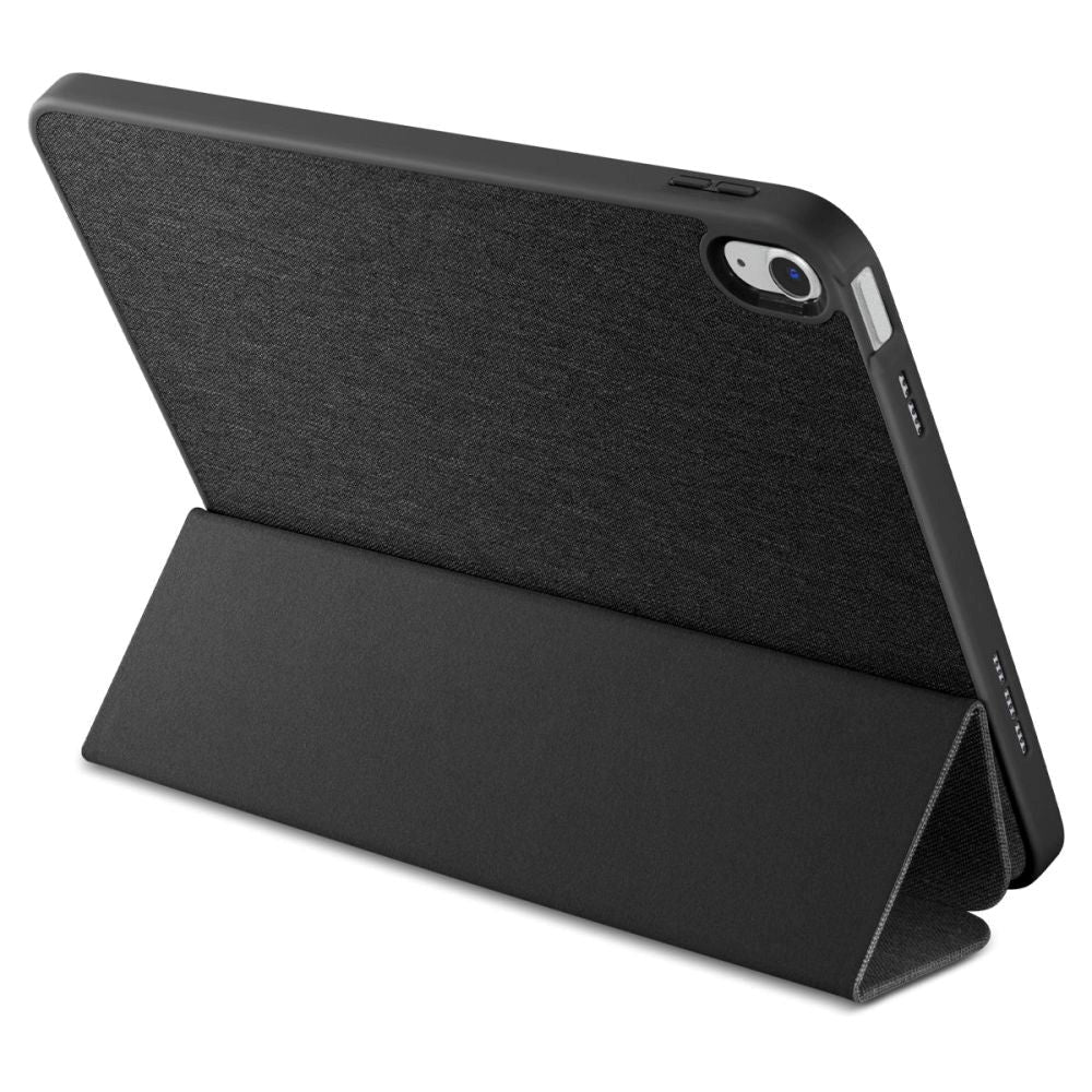Spigen iPad 11" (2025) / iPad 10.9" (2024/2022) Urban Fit Stof Flip Cover m. Pen Holder - Sort