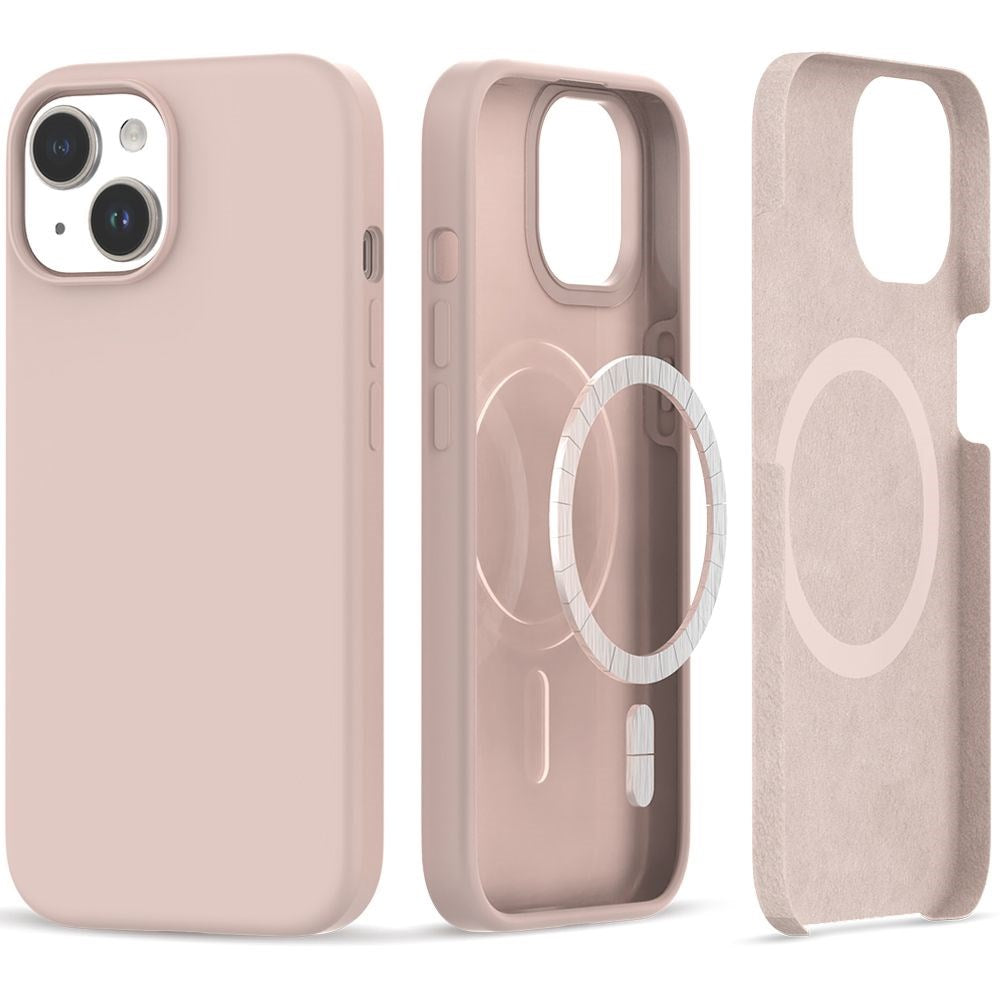 Tech-Protect iPhone 15 Plus Silikone Case - MagSafe Kompatibel - Candy Pink