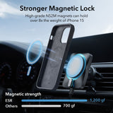 iPhone 15 ESR Cloud Kickstand Halolock Case - MagSafe Kompatibel - Sort