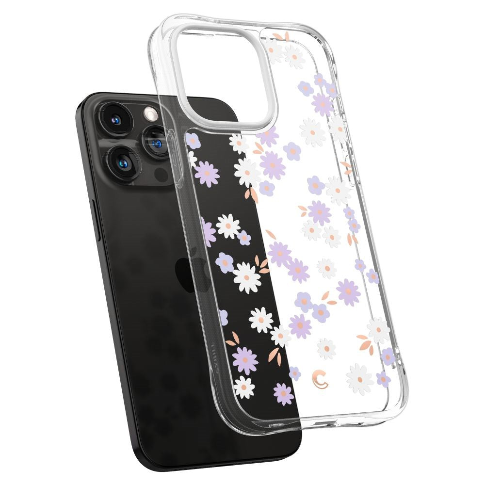 Cyrill iPhone 15 Pro Cecile Plastik Bagside Cover m. Strop - Dream Daisy