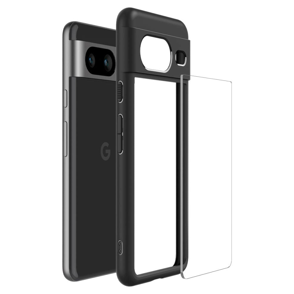 Spigen Google Pixel 8 Ultra Hybrid Case - Gennemsigtig / Sort
