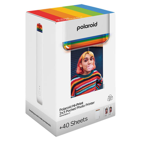 Polaroid Hi-Print Gen. 2 2x3 Everything Box m. Mobil Fotoprinter & Fotopapir 40 stk. - Hvid