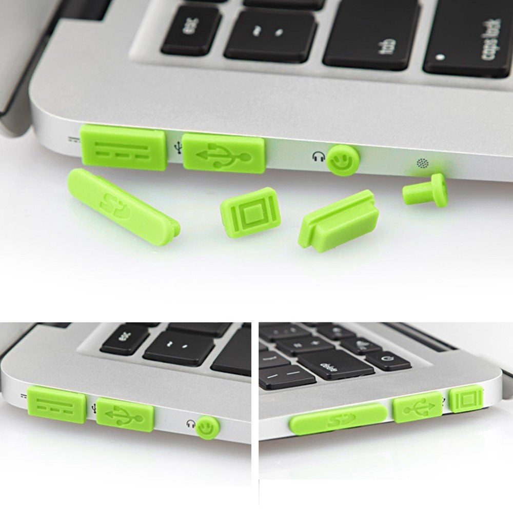 Silikone MacBook Anti-Støv Propper - Grøn