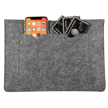 Uldfilt Laptop 13" Sleeve (33.5 x 24 cm) - Mørkegrå