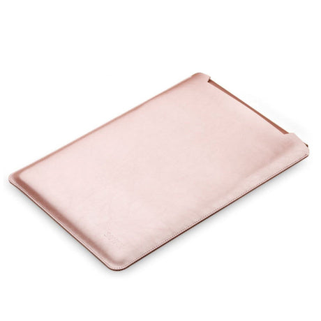 SOYAN MacBook / Laptop 13" Læder Sleeve m. musemåtte (33.5 x 22.5 cm) - Rose Gold