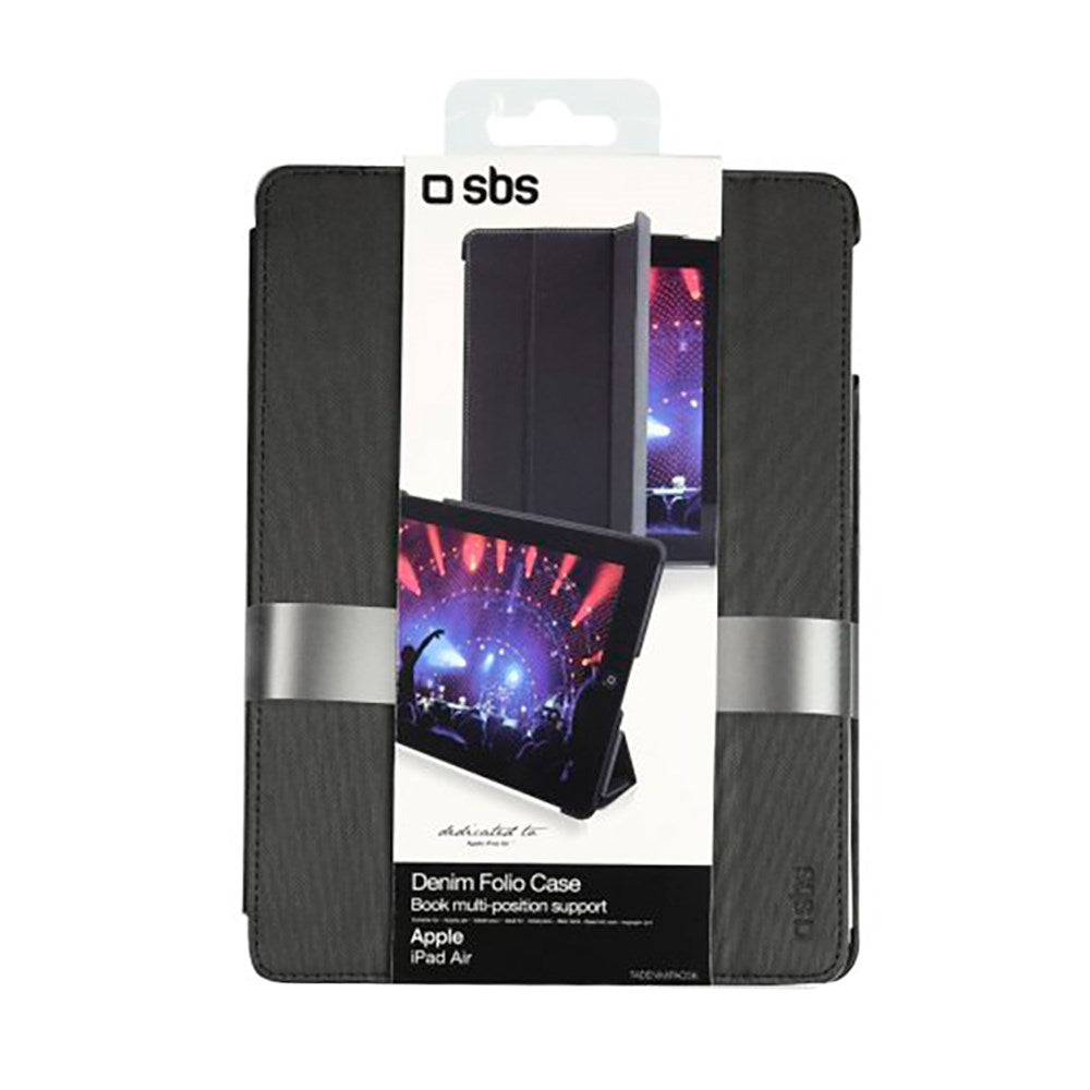 iPad Air SBS Book Pro Denim Cover - Sort