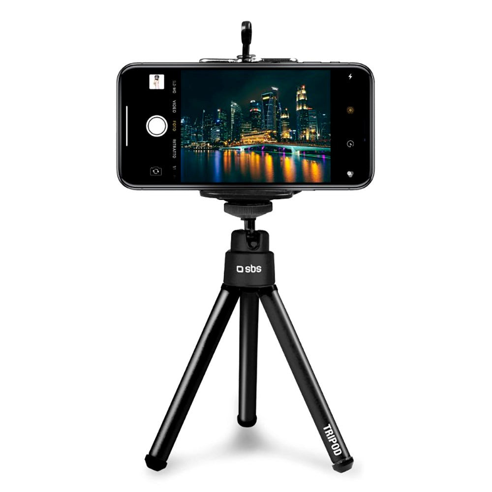 Selfie Tripod til Smartphone SBS - Maks Telefon: 60 - 85mm - Sort