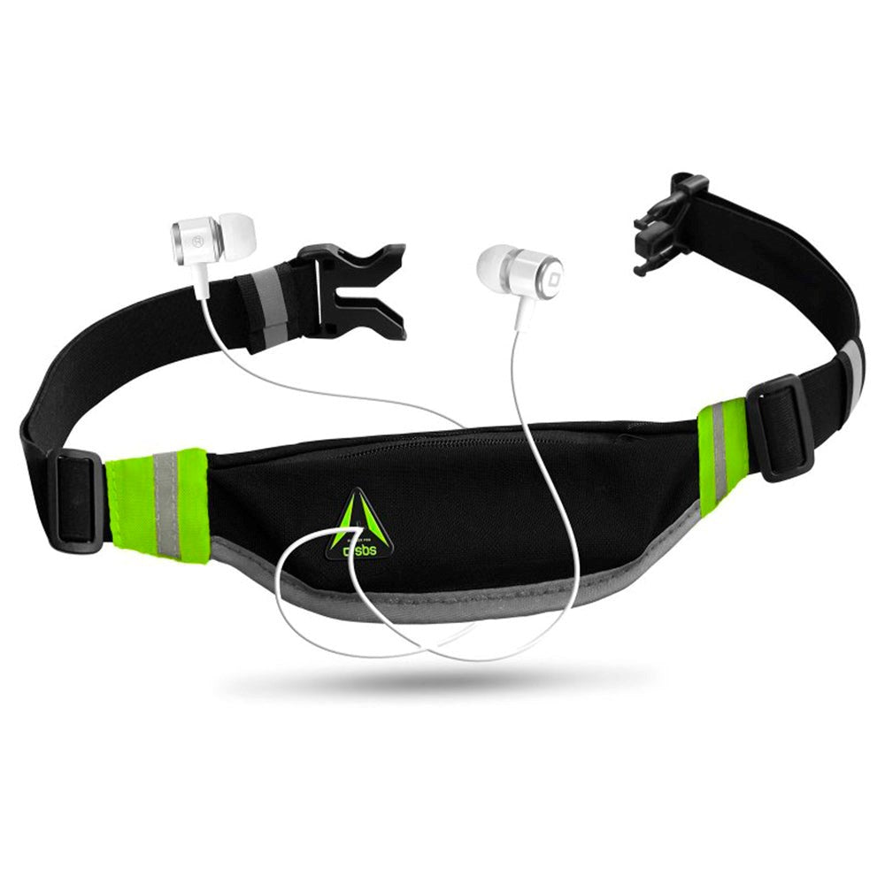 SBS Løbebælte til Mobil m. Refkleks - (Maks Mobil: 180 x 85 x 10 mm) - Sort