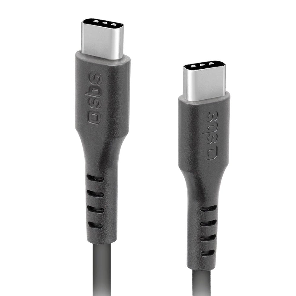 SBS USB-C til USB-C 3.1 Ladekabel - 1.5 Meter - 10 Gbit/s / 45W (PD) - Sort