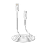 SBS USB-C til Lightning Ladekabel - 2 Meter - MFI - 480 Mbit/s - Hvid