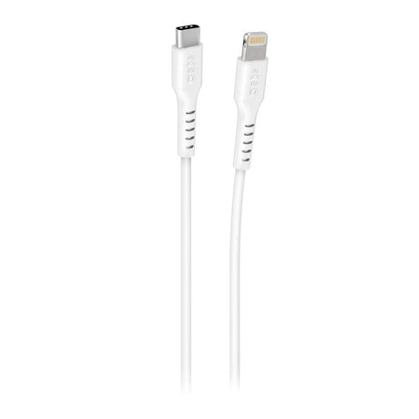 SBS USB-C til Lightning Ladekabel - 3 Meter - MFI - 480 Mbit/s - Hvid