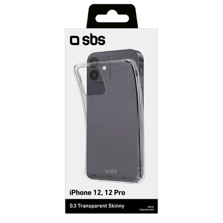 iPhone 12 / 12 Pro SBS Skinny Plastik Cover - Gennemsigtig