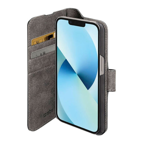 iPhone 14 / 13 SBS Wallet Stand Læder Cover - Sort