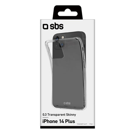 SBS iPhone 14 Plus Skinny Bagsidecover - Gennemsigtig