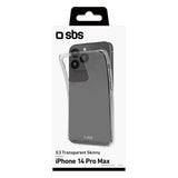 SBS iPhone 14 Pro Max Skinny Bagsidecover - Gennemsigtig