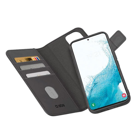 Samsung Galaxy S22 SBS Duo Mag Wallet Læder Cover - Sort