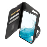 Samsung Galaxy S22 SBS Duo Mag Wallet Læder Cover - Sort