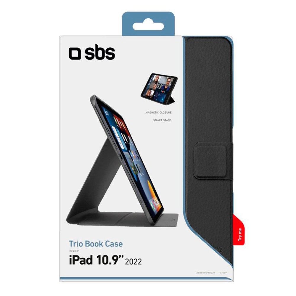 iPad 11" (2025) / iPad 10.9" (2024/2022) SBS Book Pro Cover - Sort
