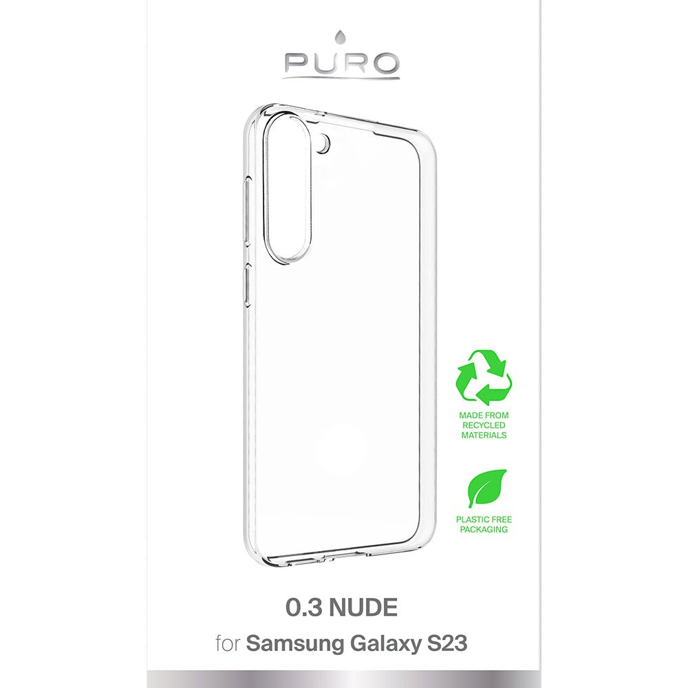 Puro Samsung Galaxy S23 "NUDE" Ultra Slim Bagside Cover 0.3mm - Gennemsigtig