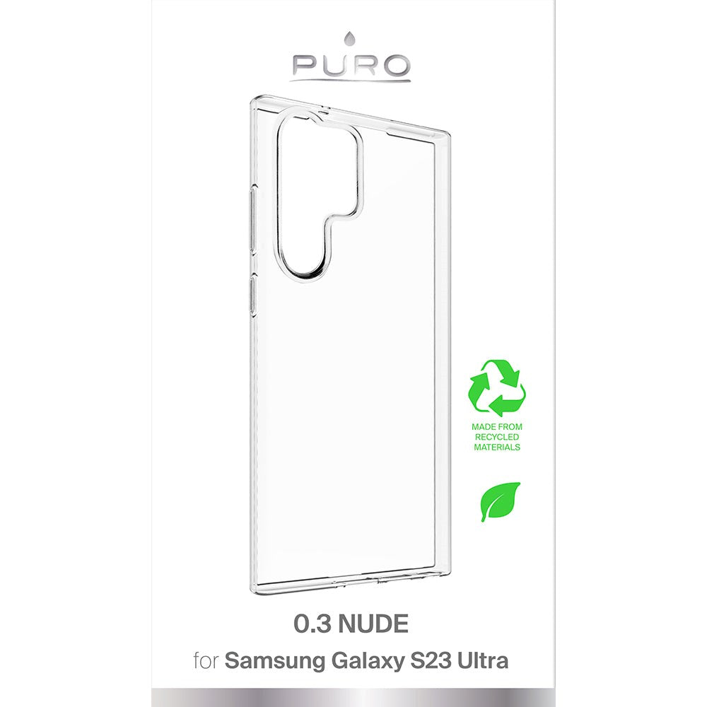 Puro Samsung Galaxy S23 Ultra "NUDE" Ultra Slim Bagside Cover 0.3mm - Gennemsigtig