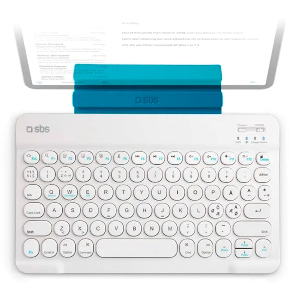 SBS Bluetooth Tastatur - Dansk Tastatur - Hvid