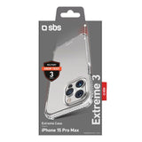 iPhone 15 Pro Max SBS Extreme X3 Plastik Cover - Gennemsigtig