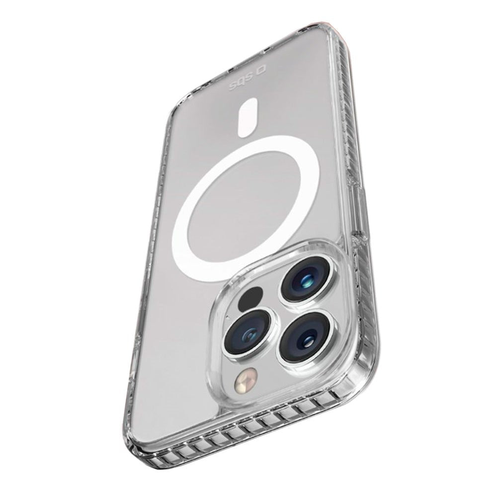 iPhone 15 Pro SBS Extreme 3 Mag Plastik Cover - MagSafe Kompatibel - Gennemsigtig