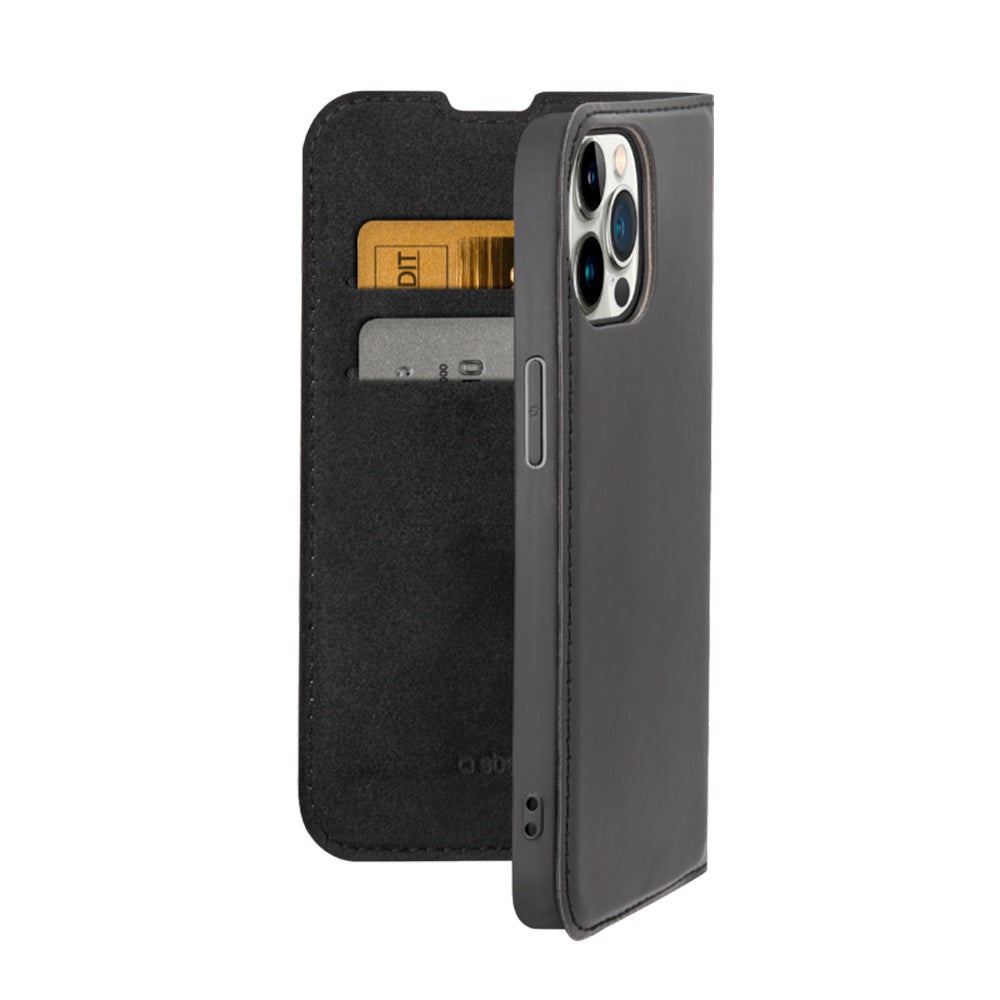 iPhone 15 Pro SBS Wallet Lite Læder Cover - Sort