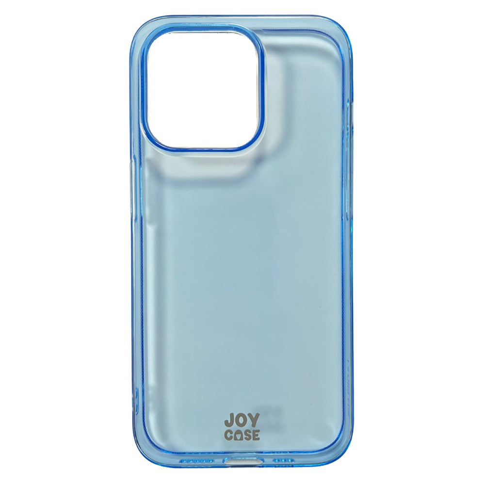 iPhone 14 Pro Joy Case Fleksibelt Plastik Mobil Cover - Gennemsigtig / Blå