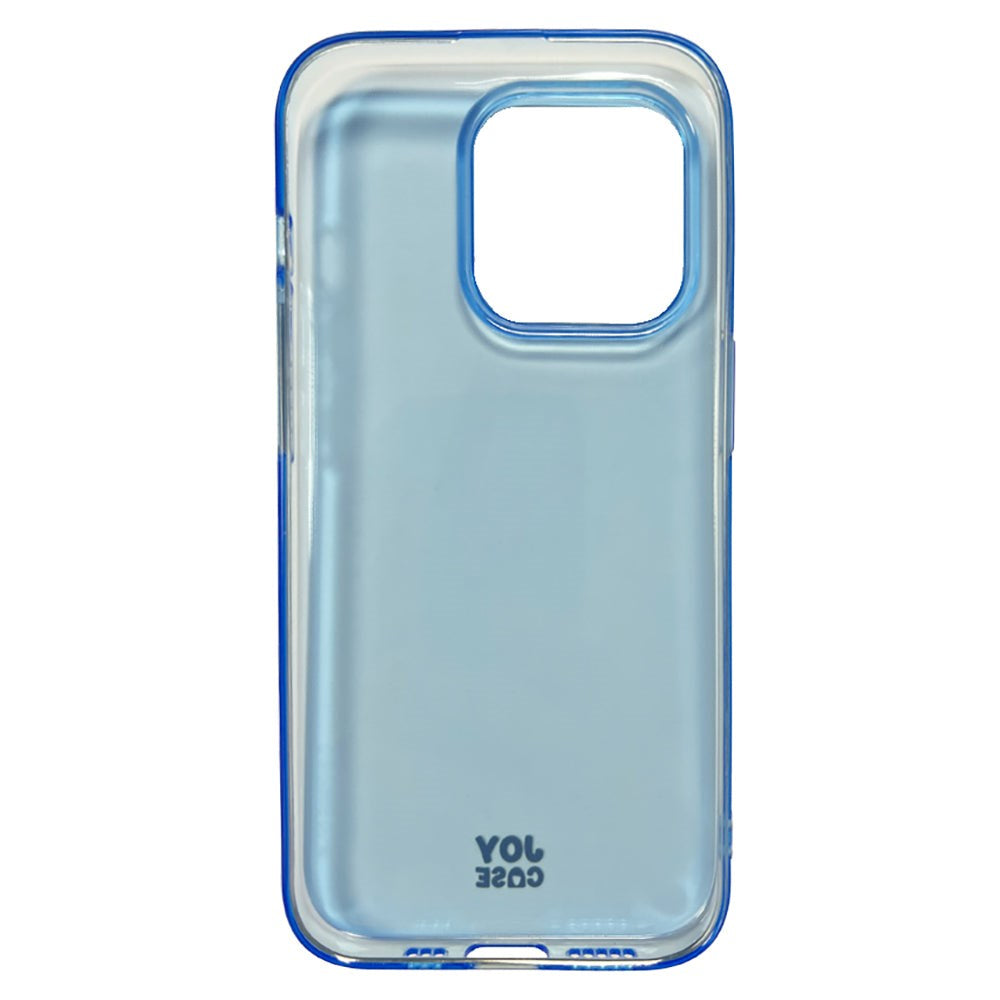 iPhone 14 Pro Joy Case Fleksibelt Plastik Mobil Cover - Gennemsigtig / Blå