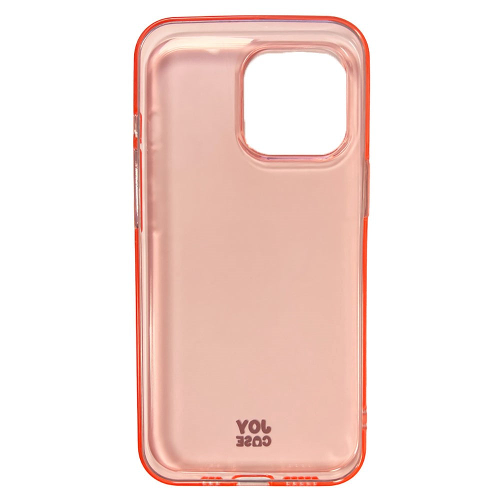 iPhone 13 Pro Joy Case Fleksibelt Plastik Mobil Cover - Gennemsigtig / Pink
