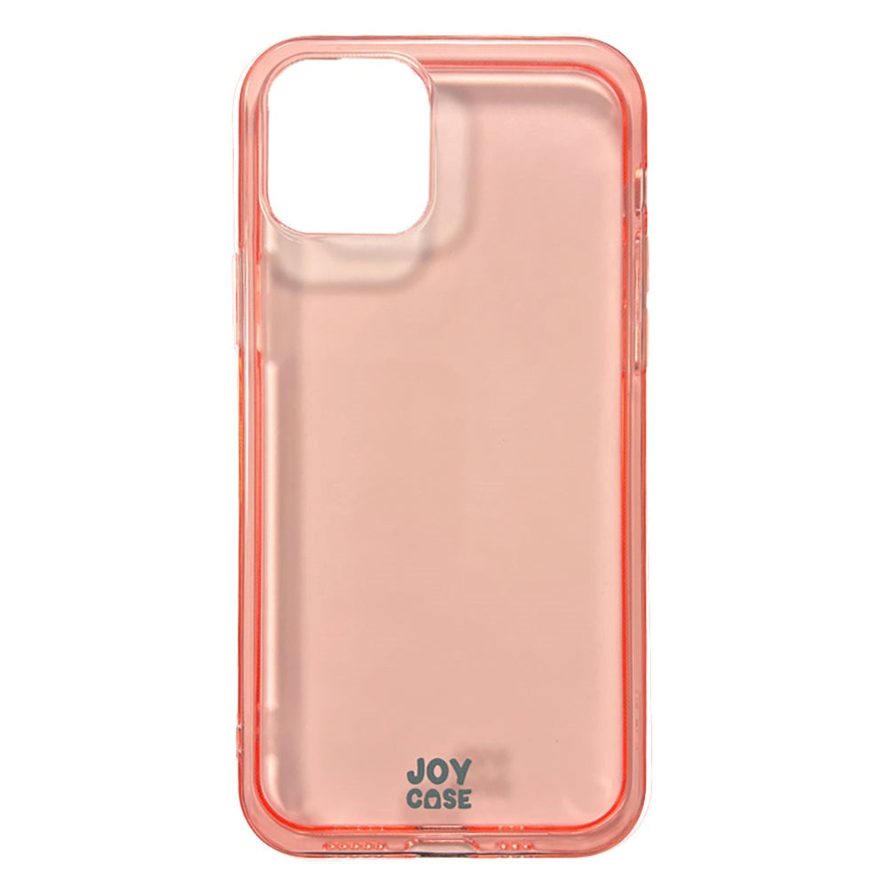 iPhone 12 / 12 Pro Joy Case Fleksibelt Plastik Mobil Cover - Gennemsigtig / Pink