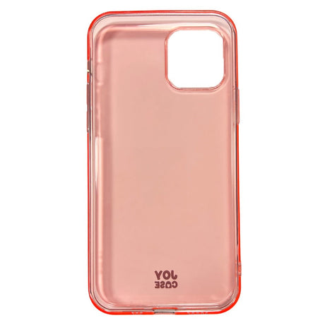 iPhone 12 / 12 Pro Joy Case Fleksibelt Plastik Mobil Cover - Gennemsigtig / Pink