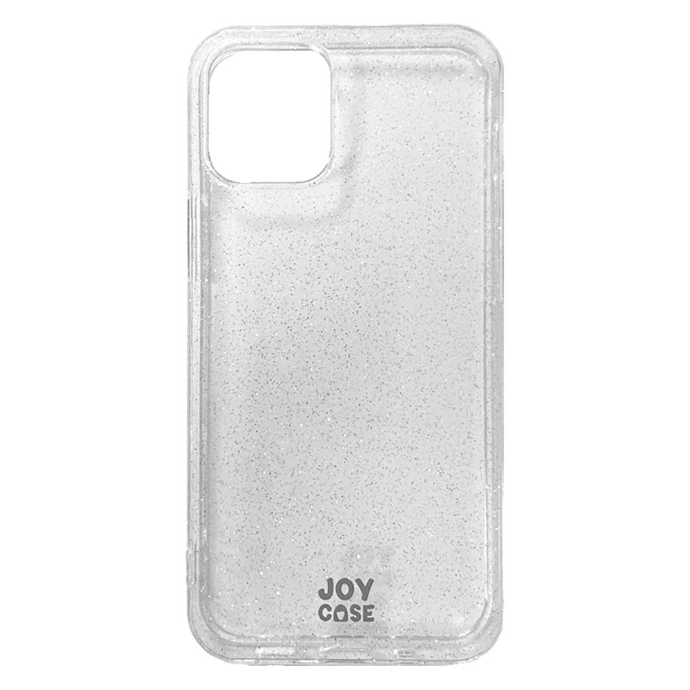 iPhone 12 Mini Joy Case Fleksibelt Plastik Mobil Cover m. Glimmer - Gennemsigtig / Sølv