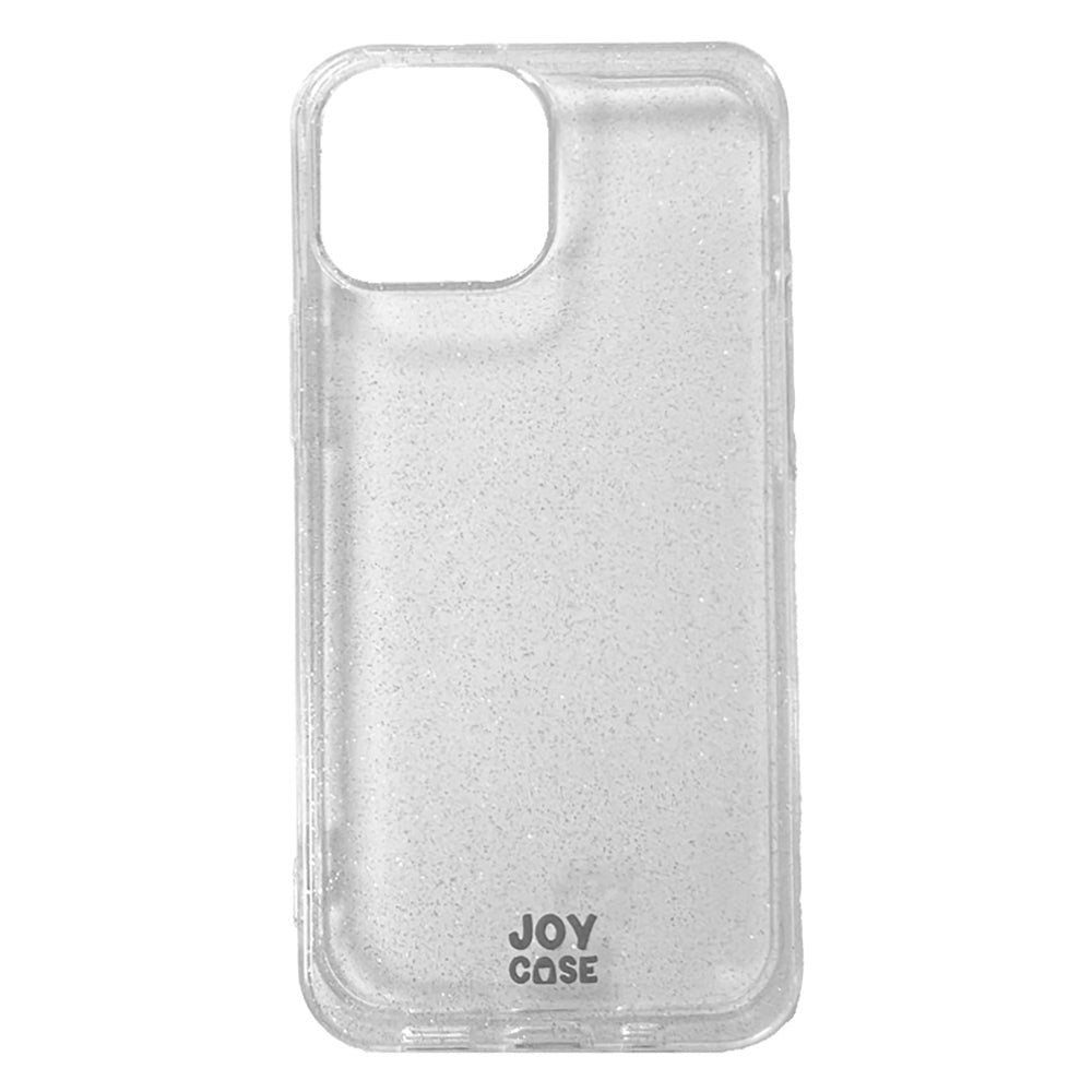 iPhone 13 Mini Joy Case Fleksibelt Plastik Mobil Cover m. Glimmer - Gennemsigtig / Sølv