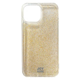 iPhone 13 Mini Joy Case Hybrid Glitter Mobil Cover - Gennemsigtig / Guld