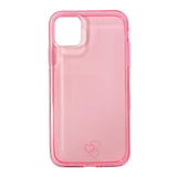 iPhone 11 Joy Case Fleksibelt Plastik Mobil Cover - Gennemsigtig / Pink