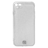 iPhone SE (2022 / 2020) / 8 / 7 Joy Case Hybrid Glitter Mobil Cover - Gennemsigtig / Sølv