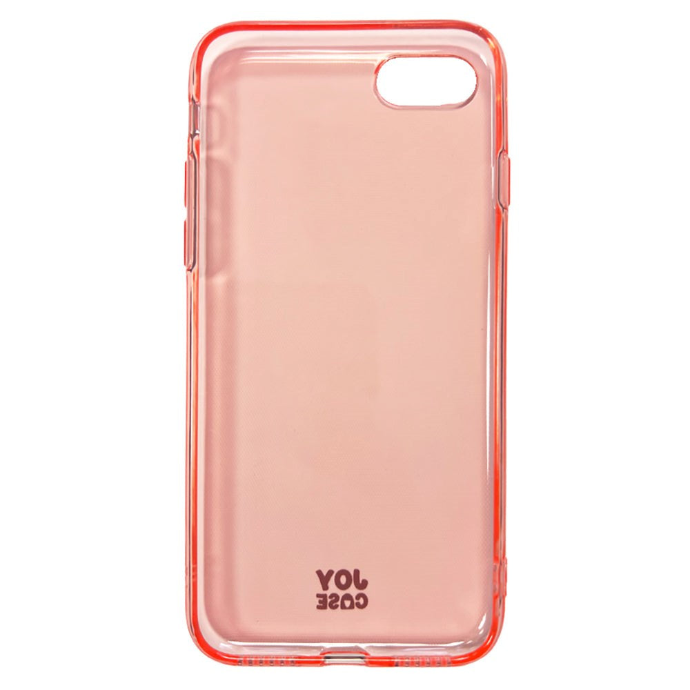 iPhone SE (2022 / 2020) / 8 / 7 / 6 / 6S Joy Case Fleksibelt Plastik Mobil Cover - Gennemsigtig / Pink