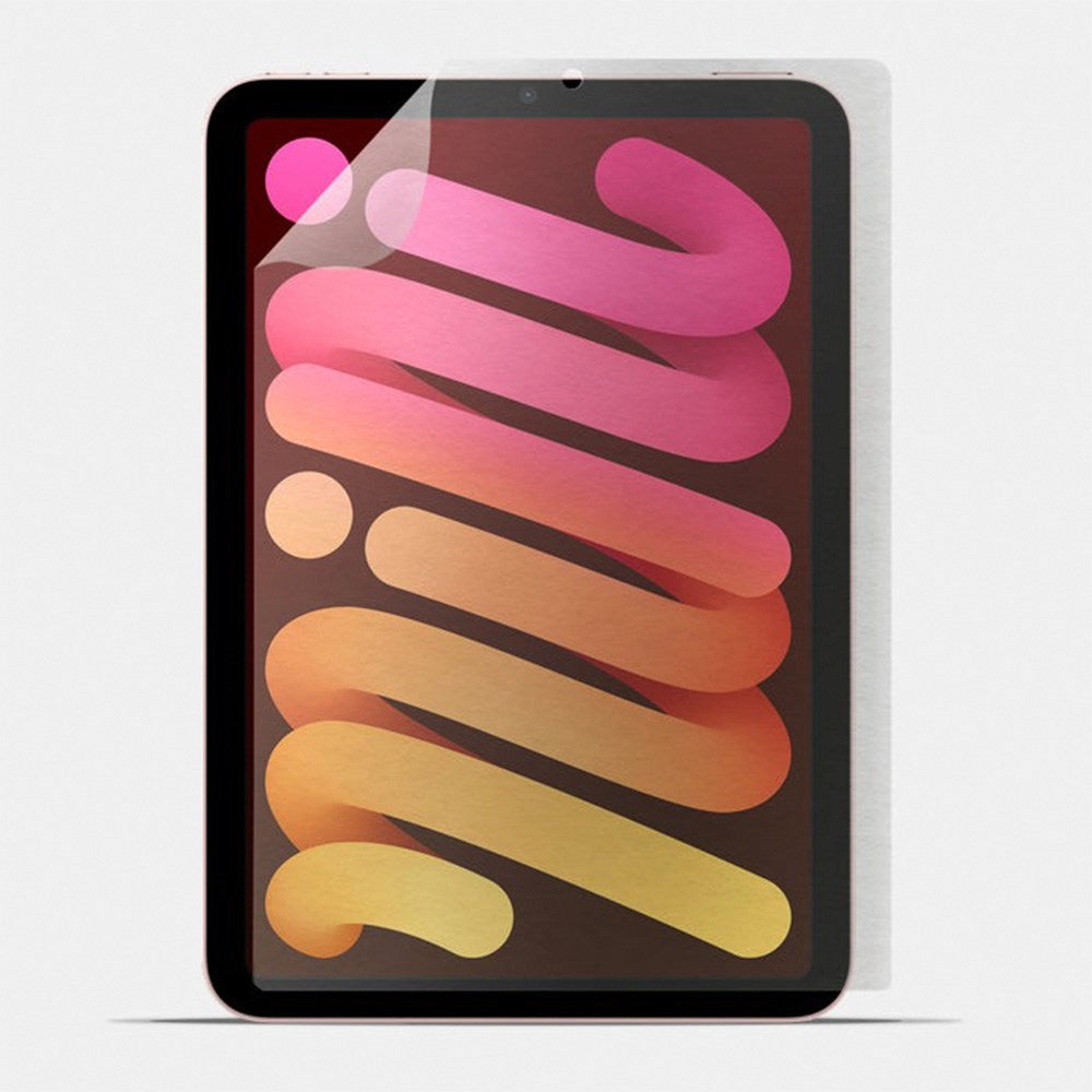 doodroo iPad Mini (2024 / 2021) Paper Feel Plastik Beskyttelse - 2 Stk. - Gennemsigtig