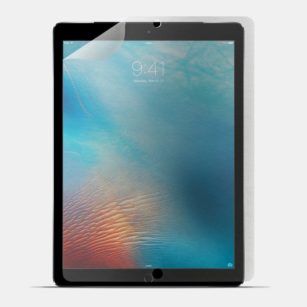 Doodroo iPad Pro 12.9" (2017 / 2015) Paper Feel Plastik Beskyttelse - 2 Stk. - Gennemsigtig