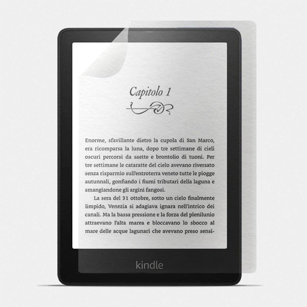 doodroo Amazon Kindle Paperwhite 5 11th Generation (2021) Paper Feel Plastik Beskyttelse - 2 Stk. - Gennemsigtig