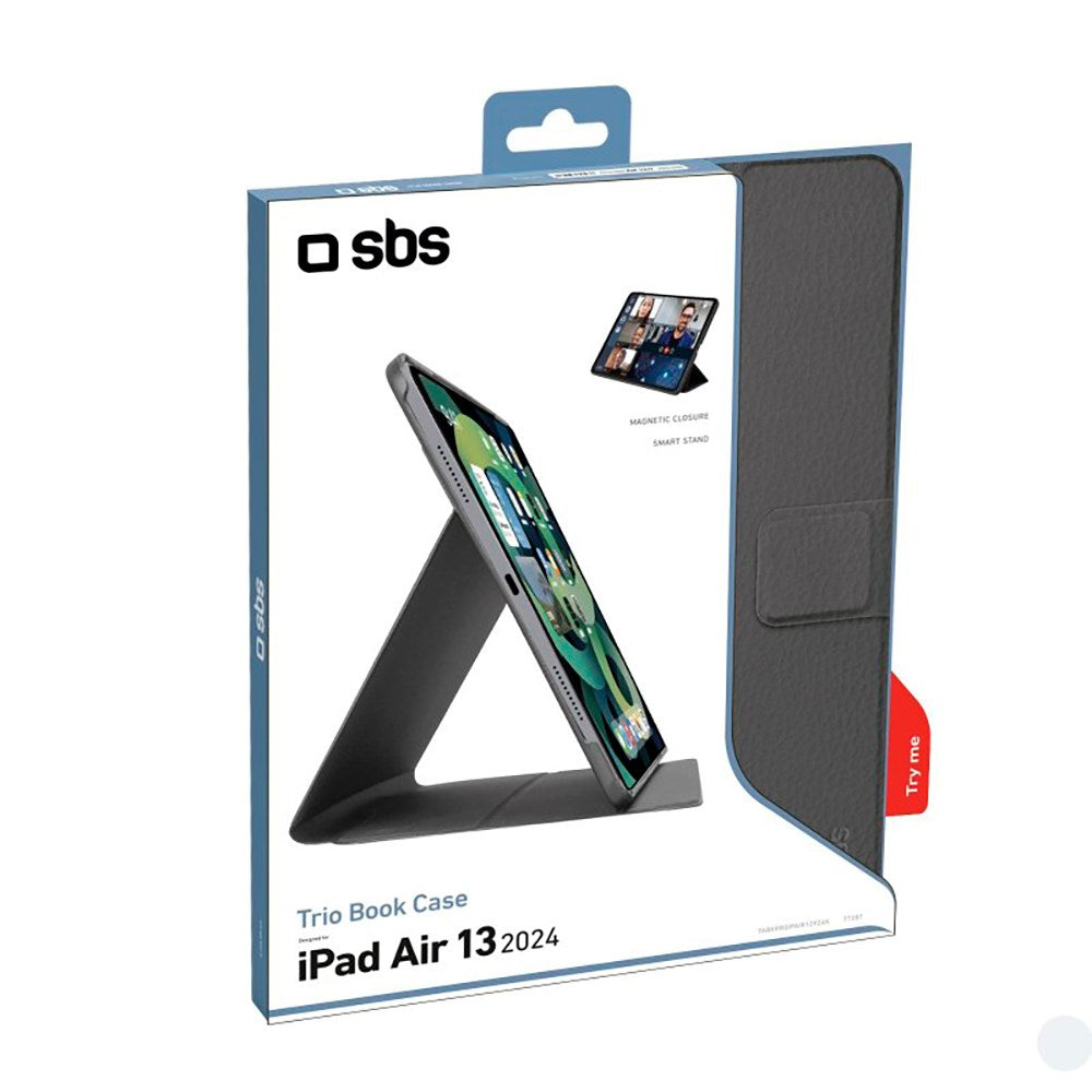 iPad Air 13" (2025 / 2024) SBS Book Pro Cover - Sort